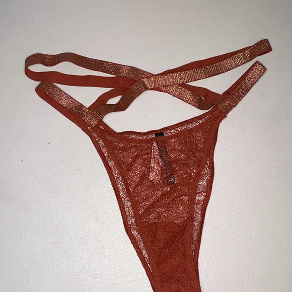 Victoria’s Secret Panties NEW Gorgeous Rust Color VS Lace Very Sexy Panty ♥️ - Picture 5 of 12